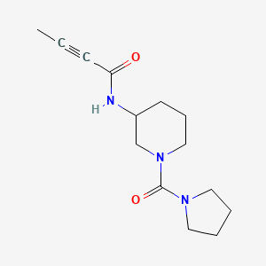 N-[1-(Pyrrolidine-1-carbonyl)piperidin-3-yl]but-2-ynamide