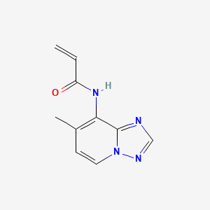 molecular formula C10H10N4O B2888325 N-(7-Methyl-[1,2,4]triazolo[1,5-a]pyridin-8-yl)prop-2-enamide CAS No. 2185980-45-2