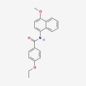 molecular formula C20H19NO3 B2888331 4-ethoxy-N-(4-methoxynaphthalen-1-yl)benzamide CAS No. 313975-69-8