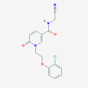 1-[2-(2-chlorophenoxy)ethyl]-N-(cyanomethyl)-6-oxo-1,6-dihydropyridine-3-carboxamide