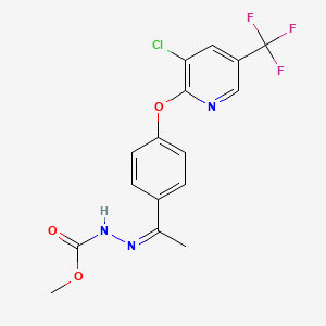 methyl N-[(Z)-1-[4-[3-chloro-5-(trifluoromethyl)pyridin-2-yl]oxyphenyl]ethylideneamino]carbamate