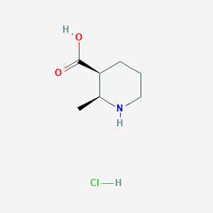 molecular formula C7H14ClNO2 B2888339 (2S,3S)-2-methylpiperidine-3-carboxylic acid hydrochloride CAS No. 2059912-14-8