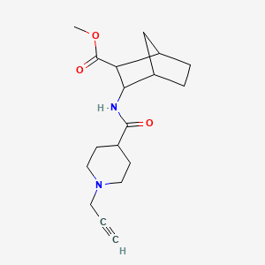 Methyl 3-[(1-prop-2-ynylpiperidine-4-carbonyl)amino]bicyclo[2.2.1]heptane-2-carboxylate