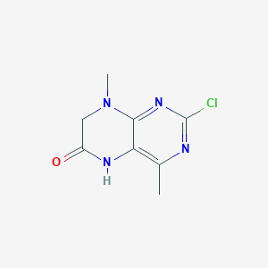 molecular formula C8H9ClN4O B2888348 2-Chloro-4,8-dimethyl-5,7-dihydropteridin-6-one CAS No. 1703018-82-9