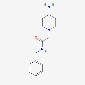 molecular formula C14H21N3O B2888352 2-(4-氨基哌啶-1-基)-N-苄基乙酰胺 CAS No. 952933-98-1