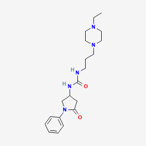 1-(3-(4-Ethylpiperazin-1-yl)propyl)-3-(5-oxo-1-phenylpyrrolidin-3-yl)urea