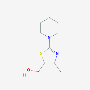 molecular formula C10H16N2OS B2888391 [4-甲基-2-(1-哌啶基)-1,3-噻唑-5-基]甲醇 CAS No. 940786-79-8