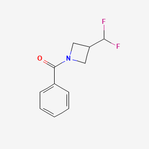 molecular formula C11H11F2NO B2888408 (3-(二氟甲基)氮杂环丁-1-基)(苯基)甲苯酮 CAS No. 2140214-13-5