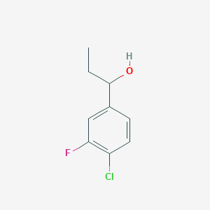 molecular formula C9H10ClFO B2888415 1-(4-Chloro-3-fluorophenyl)propan-1-ol CAS No. 1342500-52-0