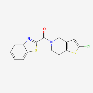 benzo[d]thiazol-2-yl(2-chloro-6,7-dihydrothieno[3,2-c]pyridin-5(4H)-yl)methanone