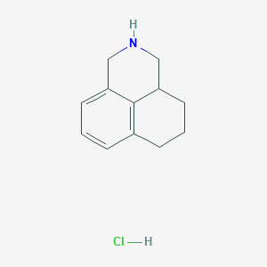 molecular formula C12H16ClN B2888418 2,3,3A,4,5,6-六氢-1H-苯并[de]异喹啉盐酸盐 CAS No. 42025-42-3