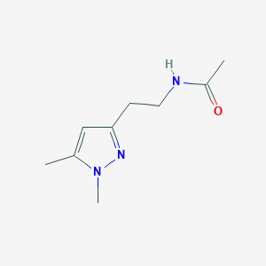 molecular formula C9H15N3O B2888421 N-(2-(1,5-dimethyl-1H-pyrazol-3-yl)ethyl)acetamide CAS No. 2034283-68-4
