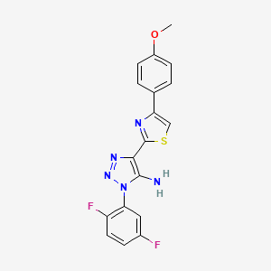 1-(2,5-difluorophenyl)-4-[4-(4-methoxyphenyl)-1,3-thiazol-2-yl]-1H-1,2,3-triazol-5-amine