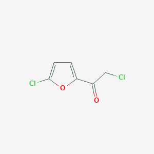 molecular formula C6H4Cl2O2 B2888443 2-Chloro-1-(5-chlorofuran-2-YL)ethan-1-one CAS No. 1378816-17-1