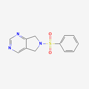 6-(phenylsulfonyl)-6,7-dihydro-5H-pyrrolo[3,4-d]pyrimidine