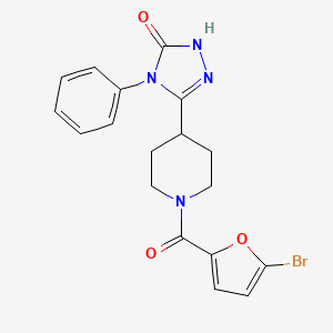 5-[1-(5-bromo-2-furoyl)piperidin-4-yl]-4-phenyl-2,4-dihydro-3H-1,2,4-triazol-3-one