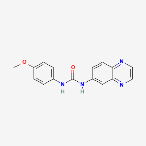 N-(4-methoxyphenyl)-N'-(6-quinoxalinyl)urea