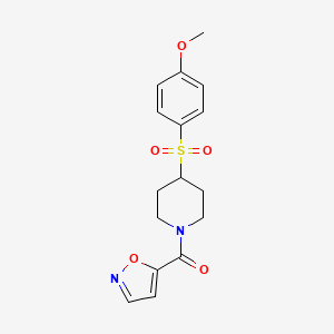 Isoxazol-5-yl(4-((4-methoxyphenyl)sulfonyl)piperidin-1-yl)methanone