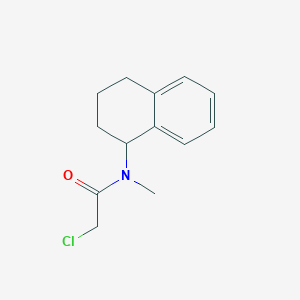 molecular formula C13H16ClNO B2888457 2-chloro-N-methyl-N-(1,2,3,4-tetrahydronaphthalen-1-yl)acetamide CAS No. 276886-84-1