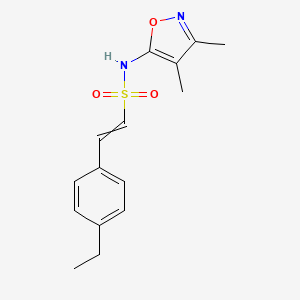 N-(3,4-dimethyl-1,2-oxazol-5-yl)-2-(4-ethylphenyl)ethene-1-sulfonamide