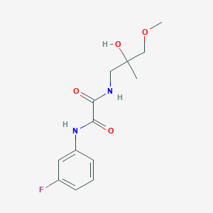 molecular formula C13H17FN2O4 B2888461 N1-(3-氟苯基)-N2-(2-羟基-3-甲氧基-2-甲基丙基)草酰胺 CAS No. 1334370-96-5