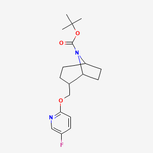 Tert-butyl 2-{[(5-fluoropyridin-2-YL)oxy]methyl}-8-azabicyclo[3.2.1]octane-8-carboxylate