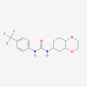 1-(Octahydrobenzo[b][1,4]dioxin-6-yl)-3-(4-(trifluoromethyl)phenyl)urea