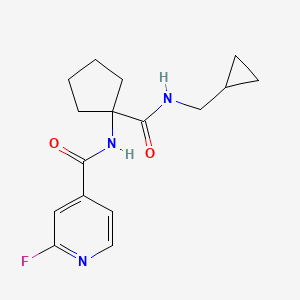 N-[1-(Cyclopropylmethylcarbamoyl)cyclopentyl]-2-fluoropyridine-4-carboxamide