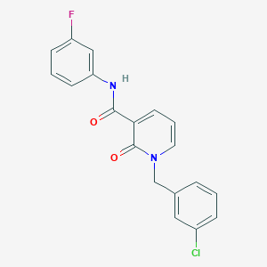 1-(3-chlorobenzyl)-N-(3-fluorophenyl)-2-oxo-1,2-dihydropyridine-3-carboxamide