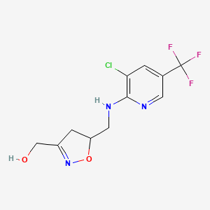 [5-({[3-Chloro-5-(trifluoromethyl)-2-pyridinyl]-amino}methyl)-4,5-dihydro-3-isoxazolyl]methanol