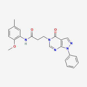 N-(2-methoxy-5-methylphenyl)-3-(4-oxo-1-phenyl-1H-pyrazolo[3,4-d]pyrimidin-5(4H)-yl)propanamide