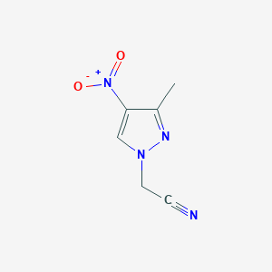 B2888493 (3-Methyl-4-nitro-1H-pyrazol-1-YL)acetonitrile CAS No. 1006955-98-1
