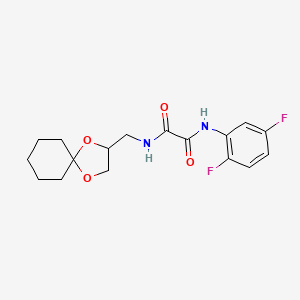 N1-(1,4-dioxaspiro[4.5]decan-2-ylmethyl)-N2-(2,5-difluorophenyl)oxalamide