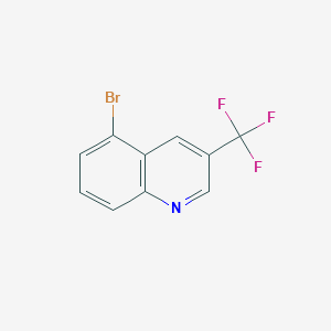 molecular formula C10H5BrF3N B2888517 5-Bromo-3-(trifluoromethyl)quinoline CAS No. 1239462-41-9