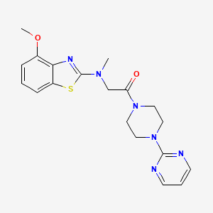 2-((4-Methoxybenzo[d]thiazol-2-yl)(methyl)amino)-1-(4-(pyrimidin-2-yl)piperazin-1-yl)ethanone
