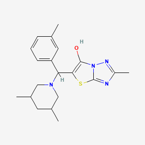 5-((3,5-Dimethylpiperidin-1-yl)(m-tolyl)methyl)-2-methylthiazolo[3,2-b][1,2,4]triazol-6-ol
