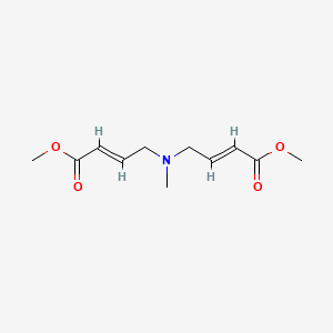 molecular formula C11H17NO4 B2888545 (2E,2'E)-4,4'-(甲基偶氮)双(2-丁烯酸)二甲酯 CAS No. 852052-29-0