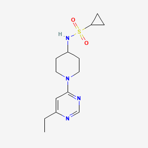N-[1-(6-Ethylpyrimidin-4-yl)piperidin-4-yl]cyclopropanesulfonamide