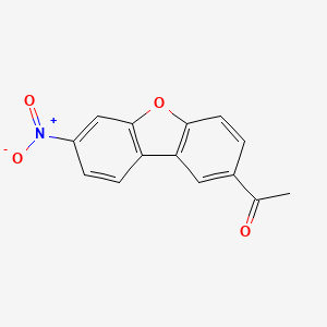 molecular formula C14H9NO4 B2888559 1-(7-Nitrodibenzo[b,d]furan-2-yl)ethanone CAS No. 173846-17-8