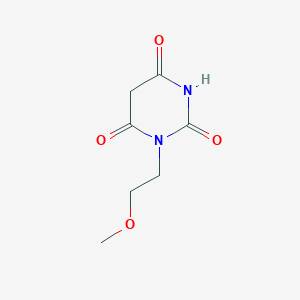 molecular formula C7H10N2O4 B2888566 1-(2-甲氧基乙基)-1,3-二氮杂环-2,4,6-三酮 CAS No. 230630-75-8