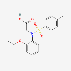 molecular formula C17H19NO5S B2888574 N-(2-ethoxyphenyl)-N-[(4-methylphenyl)sulfonyl]glycine CAS No. 333456-56-7