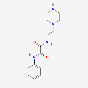molecular formula C14H20N4O2 B2888575 N-phenyl-N'-[2-(piperazin-1-yl)ethyl]ethanediamide CAS No. 332404-00-9