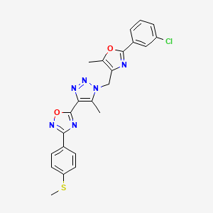 molecular formula C23H19ClN6O2S B2888578 N-(sec-butyl)-2-{2-[4-(4-chlorophenyl)-1,3-thiazol-2-yl]-1H-pyrrol-1-yl}acetamide CAS No. 1115979-80-0