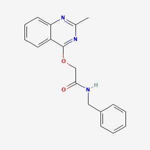 molecular formula C18H17N3O2 B2888599 N-benzyl-2-((2-methylquinazolin-4-yl)oxy)acetamide CAS No. 1116082-35-9