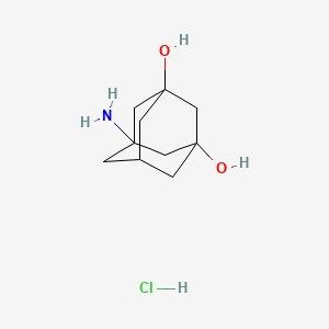 molecular formula C10H18ClNO2 B2888602 5-Aminoadamantane-1,3-diol;hydrochloride CAS No. 2260930-66-1