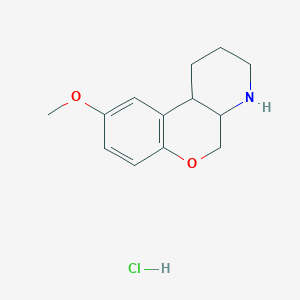 9-Methoxy-2,3,4,4a,5,10b-hexahydro-1H-chromeno[3,4-b]pyridine;hydrochloride