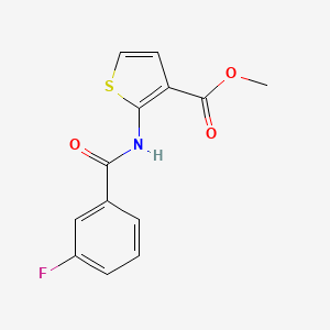 molecular formula C13H10FNO3S B2888632 Methyl 2-(3-fluorobenzamido)thiophene-3-carboxylate CAS No. 864940-18-1