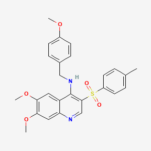 6,7-dimethoxy-N-(4-methoxybenzyl)-3-tosylquinolin-4-amine