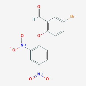 molecular formula C13H7BrN2O6 B2888637 5-Bromo-2-(2,4-dinitrophenoxy)benzaldehyde CAS No. 832674-23-4