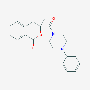 3-Methyl-3-(4-(o-tolyl)piperazine-1-carbonyl)isochroman-1-one